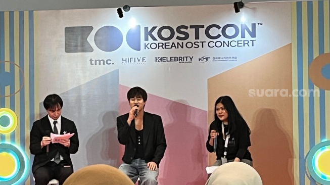 Lee Mu Jin di acara KOSTCON, Indonesia Arena, Senayan, Jakarta Pusat pada Sabtu, 2 Agustus 2025 [Suara.com/Rena Pangesti]