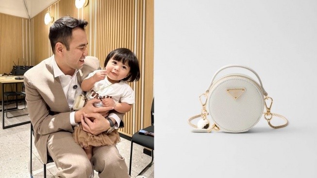 Harga tas Baby Lily saat kerja bareng Raffi Ahmad. (Kolase Instagram/@raffinagita1717 dan id.londonkelly.co)
