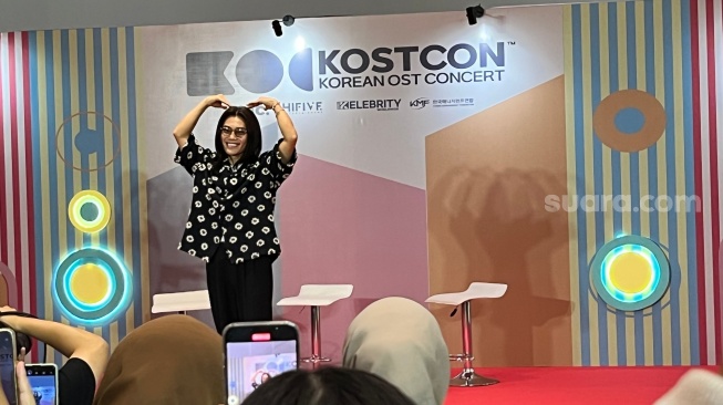 Kim Bum Soo sebagai line up di KOSTCON yang digelar di Indonesia Arena, Senayan, Jakarta Pusat pada Sabtu, 2 Agustus 2025 [Suara.com/Rena Pangesti]