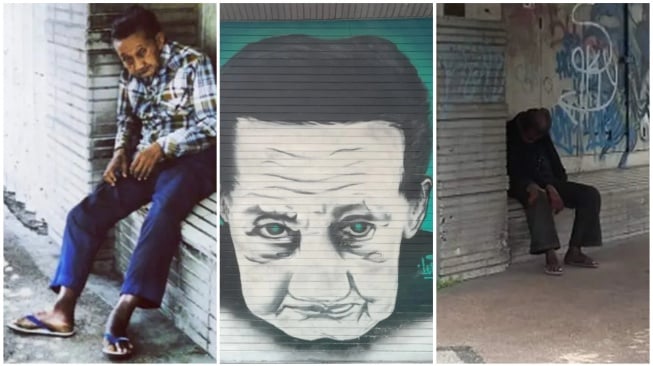 Mbah Arifin Setia Tunggu Kekasih di Pinggir Jalan Sejak 70an Hingga Meninggal, Kini Dijadikan Mural