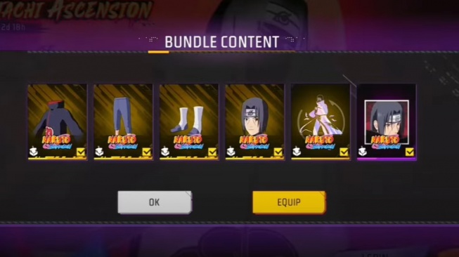 45 Kode Redeem FF Terbaru 4 Agustus 2025: Klaim Mythos Fist, Skin Itachi, dan SG2