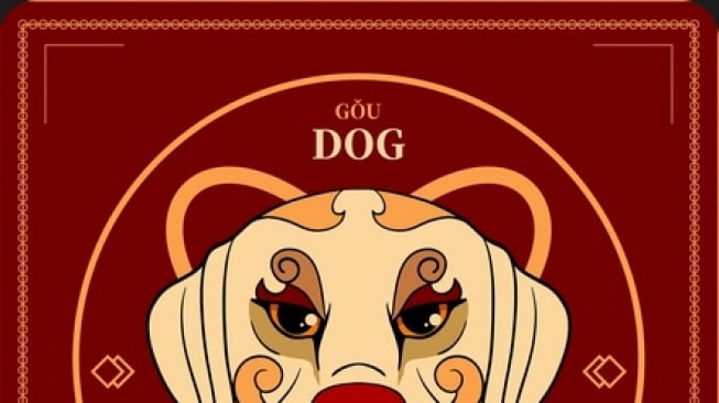 Ilustrasi shio anjing (Freepik)