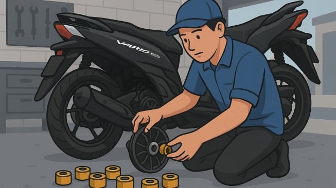 Tips Ganti Roller Vario 125 Agar Tarikan Enteng, Irit Bahan Bakar