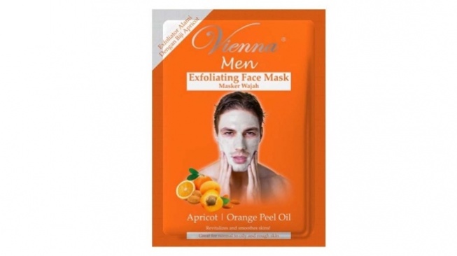 Rekomendasi Masker Wajah Exfoliating - Vienna Face Mask Men Exfoliating. [Tokopedia]
