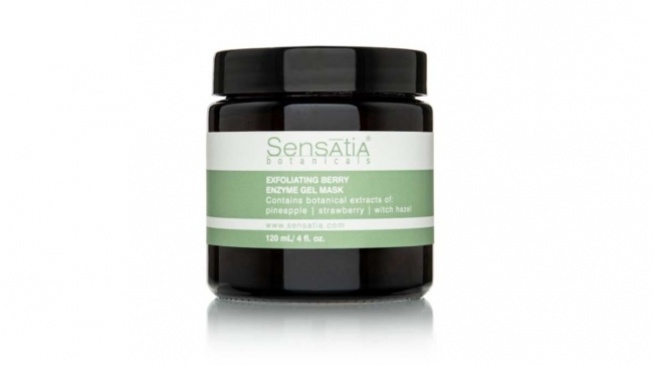 Rekomendasi Masker Wajah Exfoliating - Sensatia Botanicals Exfoliating Berry Enzyme Gel Mask. [Tokopedia]