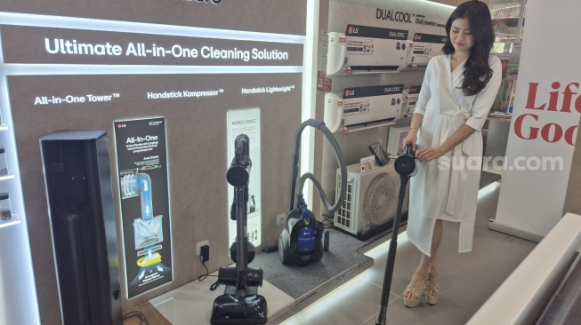 Vacuum Cleaner pintar LG siap masuk Indonesia. [Suara.com/Dythia]