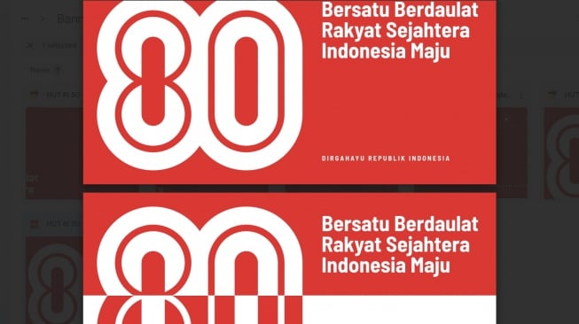 Link Download Banner dan Umbul-umbul Merah Putih Logo untuk HUT RI ke-80