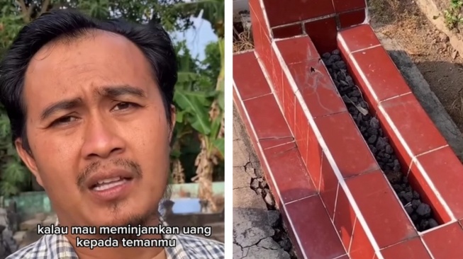 Niat Tagih Utang Berubah Jadi Tangis: Kisah Pria di Depan Pusara Sahabatnya Bikin Nyesek