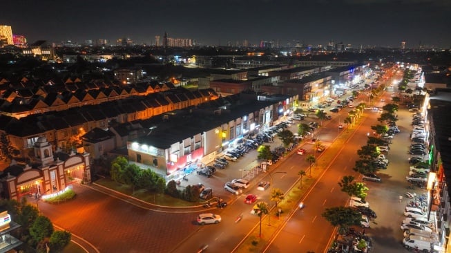 Tren tata kota open space Grand Boulevard Aniva di Gading Serpong. (Dok. Paramount Land)