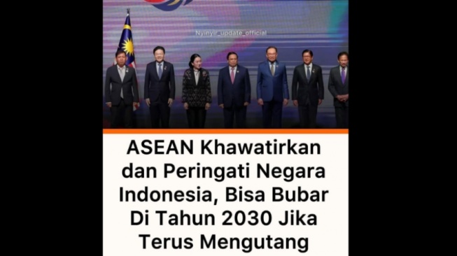 Cek Fakta: Benarkah ASEAN Prediksi Indonesia Bubar Tahun 2030? (Instagram)