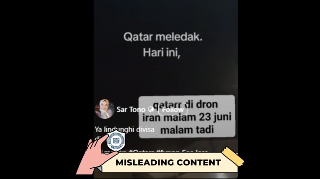 CEK FAKTA, Benarkah Qatar Meledak Akibat Serangan Drone Iran. [TurnBackHoax.id]
