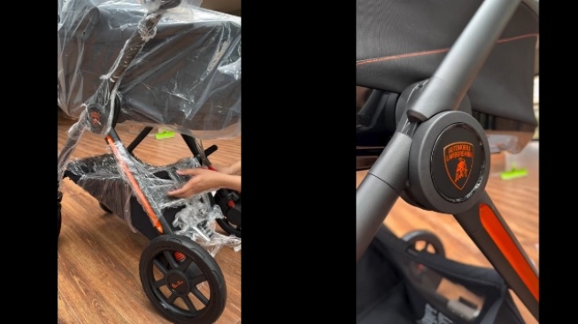 Harga Stroller Lamborghini Bayi Erika Carlina. [Instagram]