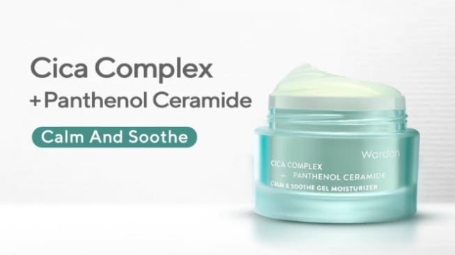 WARDAH Cica Complex + Panthenol Ceramide Calm & Soothe Gel Moisturizer (Shopee)