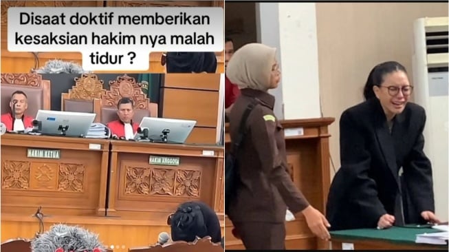 Sidang Nikita Mirzani, Wargaet Salfok Hakim Ketua Malah Tidur saat Doktif Bersaksi