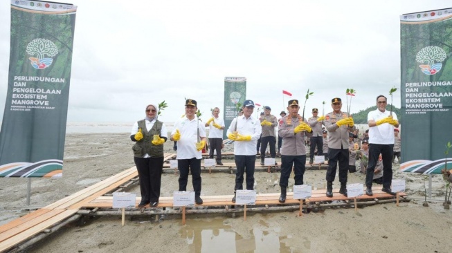 Antam Dukung Perlindungan dan Pengelolaan Ekosistem Mangrove di Kalbar