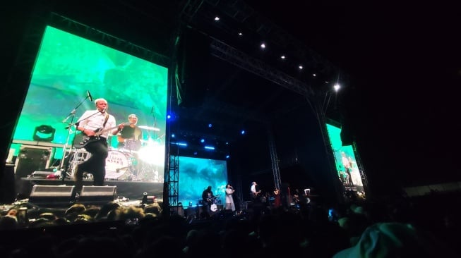 Penampilan Barasuara di Cherrypop 2025. (Suara.com/Arif Budi)