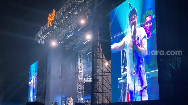 Kangen Band saat tampil di hari ketiga The Sounds Project pada Minggu, 10 Agustus 2025. [Suara.com/Tiara Rosana]