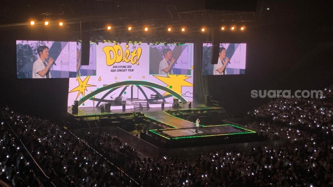 Konser D.O EXO di Indonesia Arena, Jakarta Pusat pada Sabtu, 9 Agustus 2025 [Suara.com/Maya]