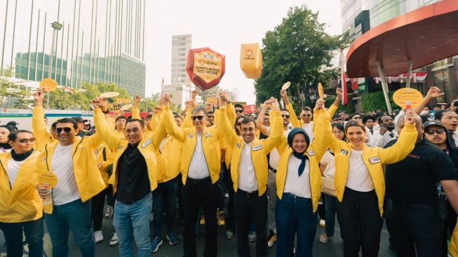 Indosat meluncurkan fitur SATSPAM di Jakarta. [Indosat]