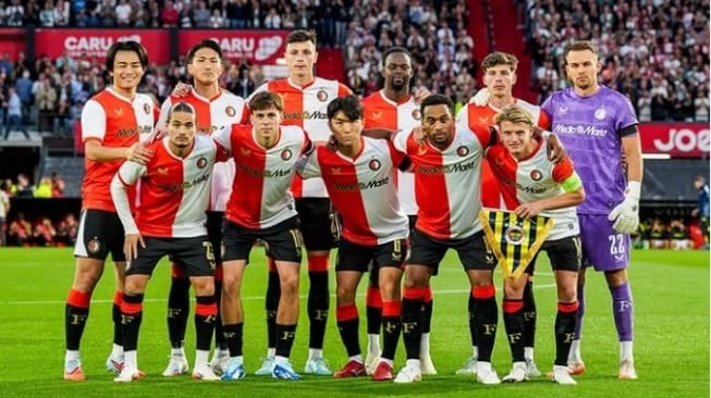 Sem Steijn jadi kapten Feyenoord. (Instagram/@feyenoord)