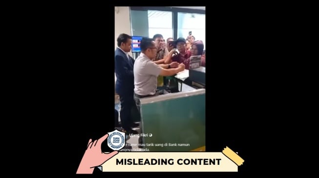 CEK FAKTA: Video Warga Ngamuk di Bank Disebut Akibat Rekening Diblokir PPATK