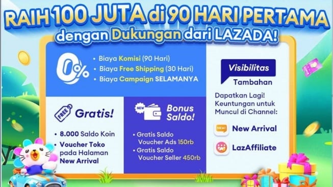 Baru Coba Jualan Online? Raih Omzet Rp 100 Juta dengan Program 90 Hari Lazada