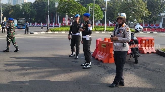 Polisi dan TNI Siaga, Lalin Sekitar Istana Negara Dialihkan Selama Dua Hari, Ada Apa?