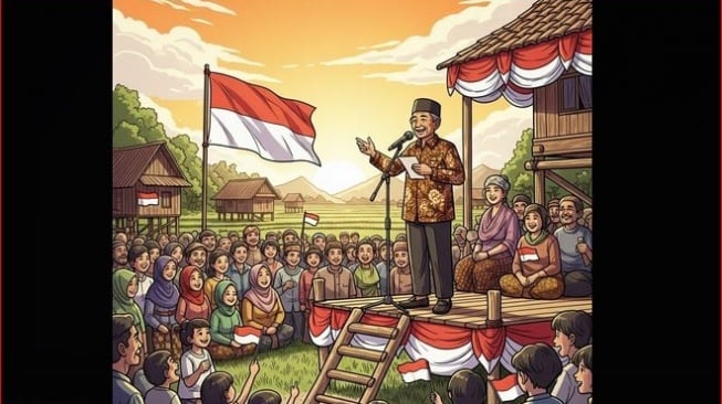 Contoh Naskah Pidato 17 Agustus di Kampung: Semangat Gotong Royong Membangun Desa