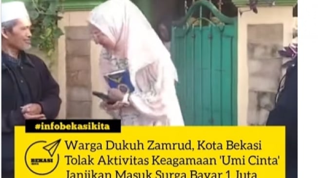Warga Bekasi Resah Aksi Umi Cinta Janjikan Surga Rp 1 Juta, Warganet: Tobat Bu...