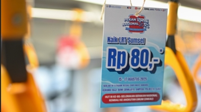 paket Rp80 naik LRT Sumsel