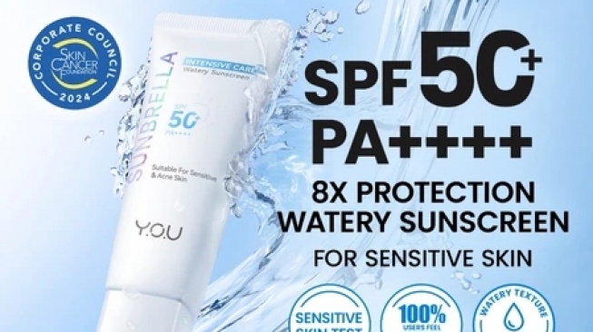 YOU Sunbrella Watery Outdoor Sunscreen Fluid (Dok. YOU)
