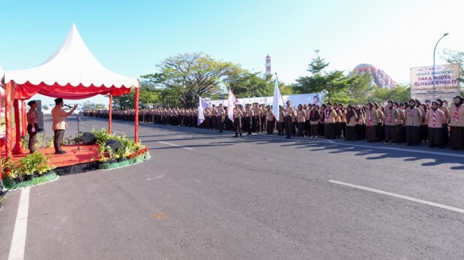 Pesan Gubernur Sulsel ke Ribuan Anggota Pramuka