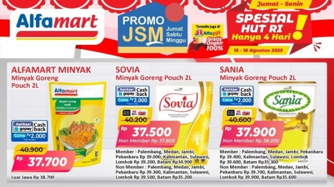 Promo JSM Alfamart dan Alfagift Terbaru Periode 15-18 Agustus