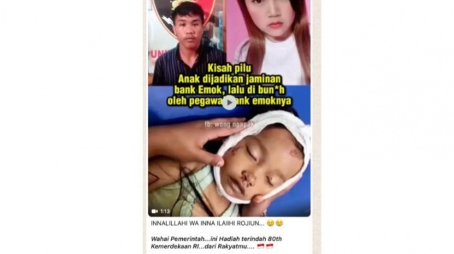 Hoaks balita tewas disiksa rentenir. [Dok. Istimewa]