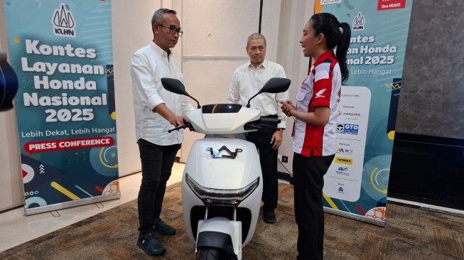 Honda kembali menggelar Kontes Layanan Honda Nasional (LKHN) 2025 demi tingkatkan layanan ke konsumen. (Foto: SUARA.COM/Manuel Jeghesta)