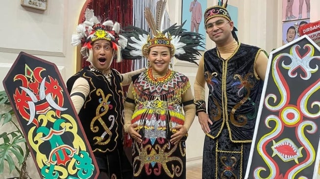 Mpok Alpa bersama Raffi Ahmad dan Irfan Hakim. [Instagram]
