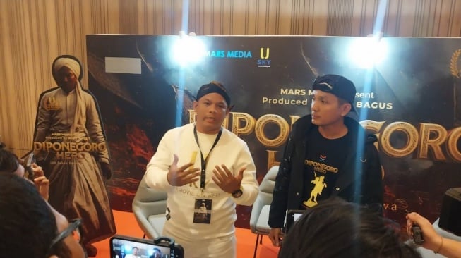 King Bagus selaku produser film Diponegoro Hero: 200 Tahun Perang Jawa optimis filmnya akan diterima oleh masyarakat Indonesia. [dokumentasi pribadi]