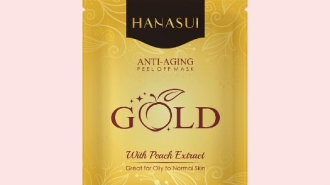  Hanasui Anti Aging Peel Off Mask Gold Sachet