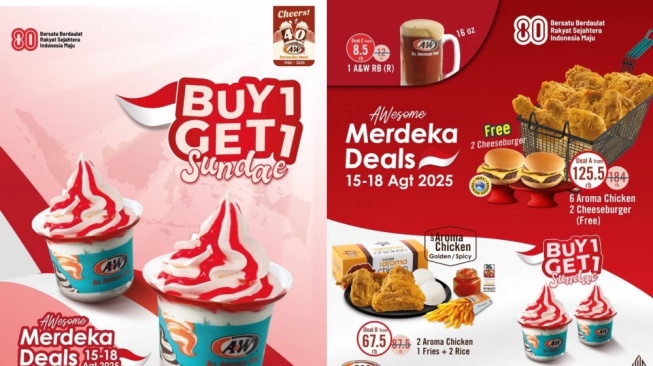 9 Restoran Promo Kemerdekaan Murah-Murah, Ada Marugame Udon sampai A&W
