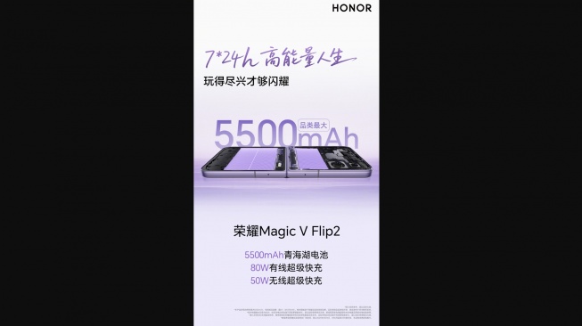 Bocoran Honor Magic V Flip 2. [Gizmochina] 