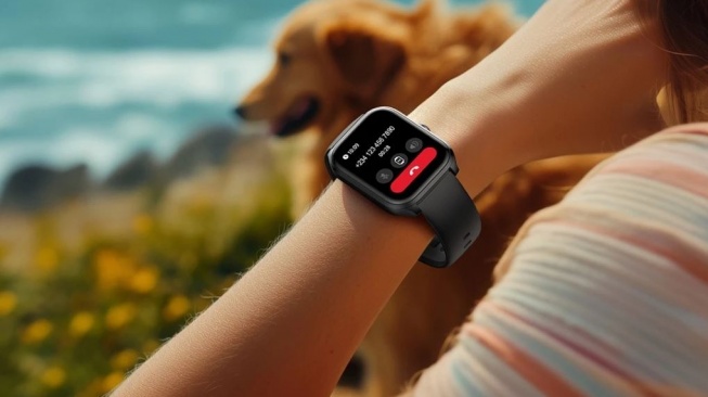 Jam tangan lari dengan GPS, oraimo Watch 5 Lite Smartwatch OSW-804 (shopee.co.id)