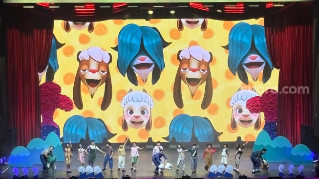 Konser Jumbo di Beach City International Stadium (BCIS) Ancol, Jakarta Utara pada Minggu, 17 Agustus 2025. [Suara.com/Tiara Rosana]