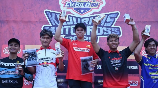 Arsenio Algifari di ajang Kejurnas Motocross (Dok. AHM)
