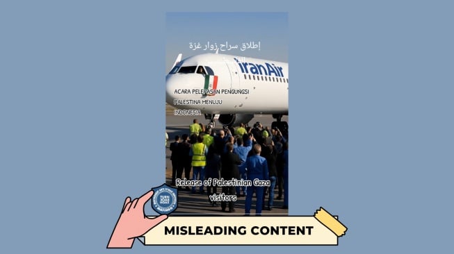 CEK FAKTA: Video Pengungsi Palestina Diterbangkan ke Indonesia