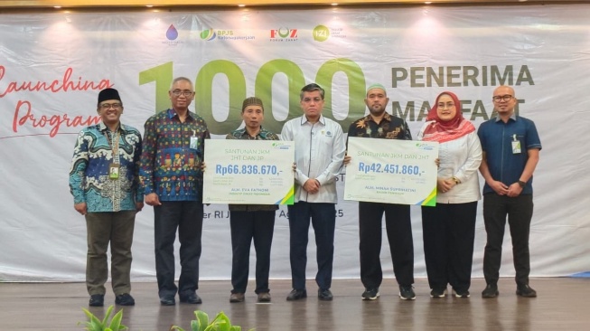 Para mustahik binaan IZI yang mayoritas berprofesi sebagai guru, petani, nelayan, hingga pedagang mendapatkan perlindungan Jaminan Kecelakaan Kerja (JKK) dan Jaminan Kematian (JKM) (Dok: Baznas)