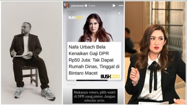 Joko Anwar sentil para pemilih Nafa Urbach (Instagram)