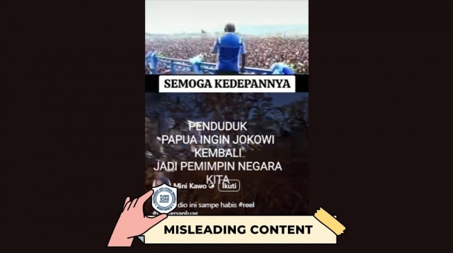 CEK FAKTA, Warga Papua Demo Ingin Jokowi Jadi Presiden Lagi. [TurnBackHoax.id]