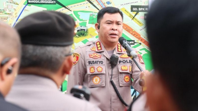 Kapolres Metro Jakarta Pusat Kombes Susatyo Purnomo Condro. (Suara.com/M Yasir)