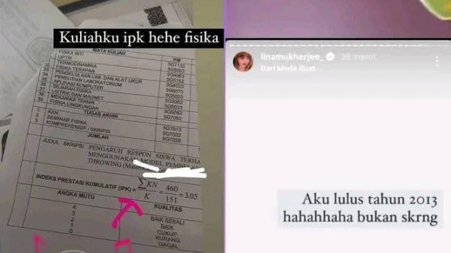 Cuitan soal pendidikan Lina Mukherjee (X/tanyakanrl)