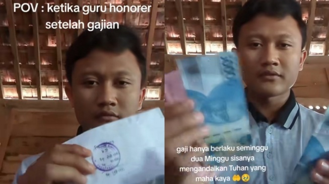 Gaji Rp300 Ribu Cuma Cukup Buat Seminggu, Guru Honorer: Sisanya Mengandalkan Tuhan Maha Kaya